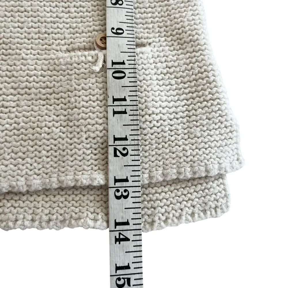Zara Girls Cream Pearl Knit Sweater size 18-24 months